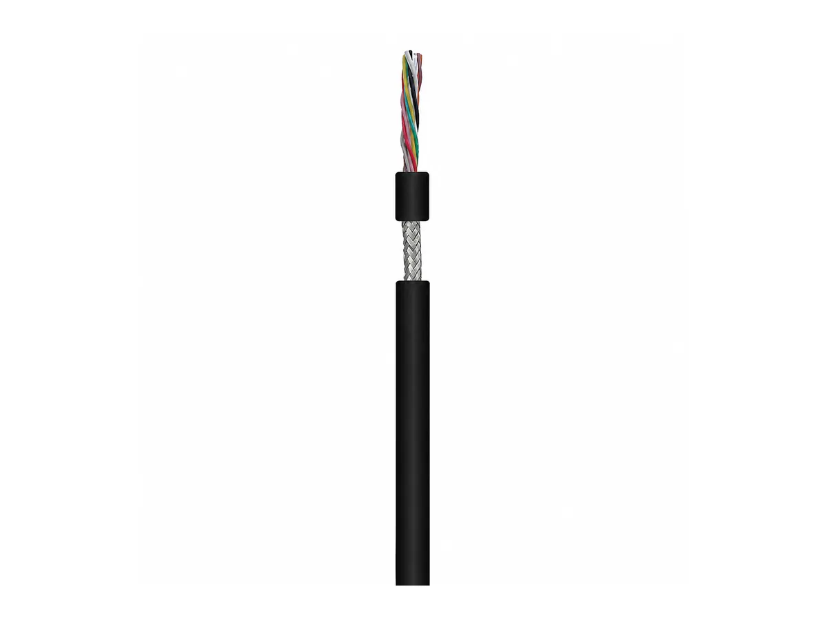 50 Million Cycle Ultra-High-Speed Grating Encoder Cable cutaway conductor detail