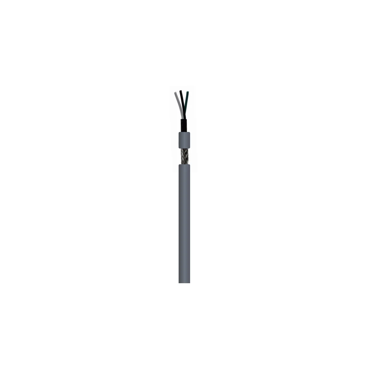 20 Million Cycle Ultra-High-Flex High-Speed Shielded Drag Chain Control Cable on white background