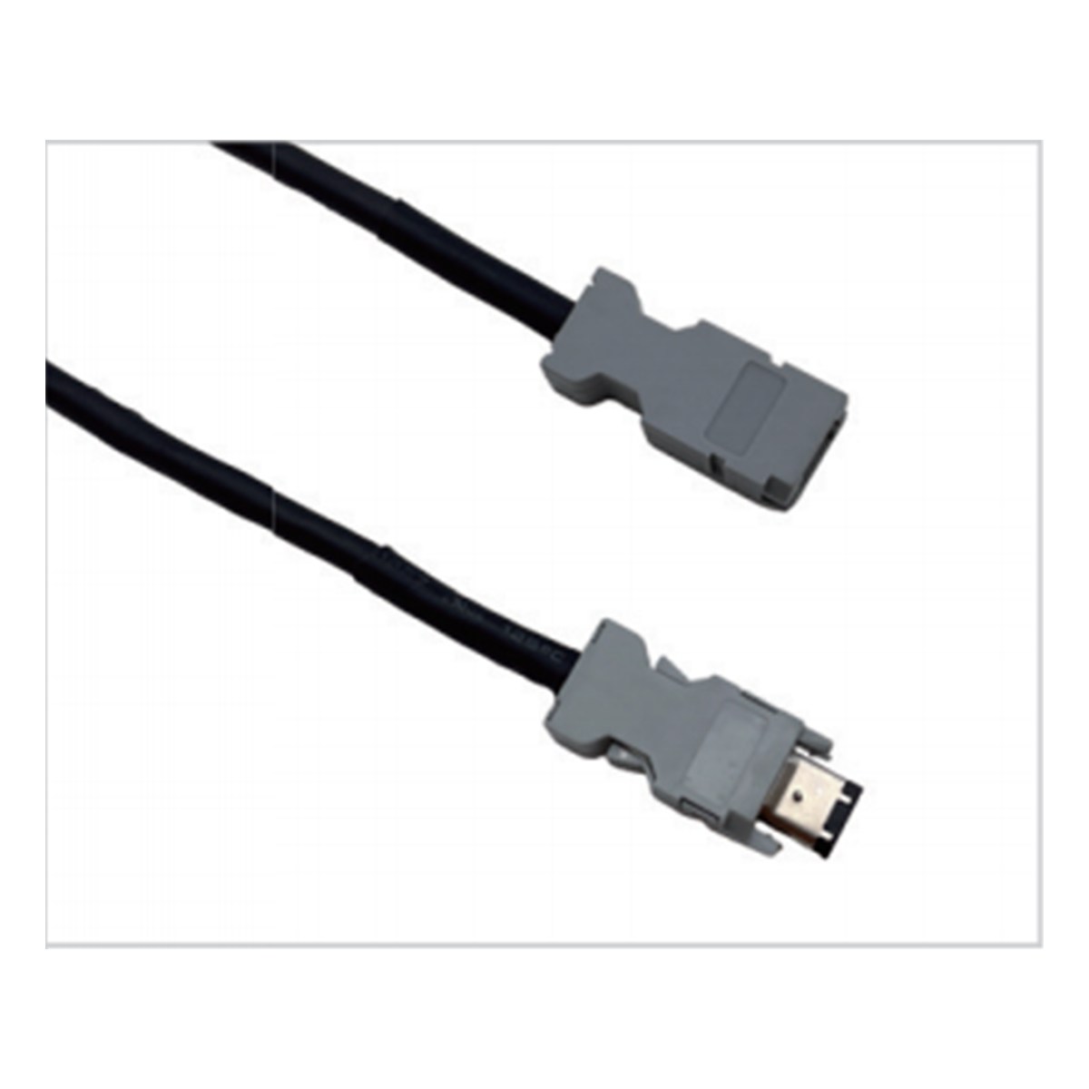 Omron-compatible R88A-CRGD0R3C encoder cable with gray connectors