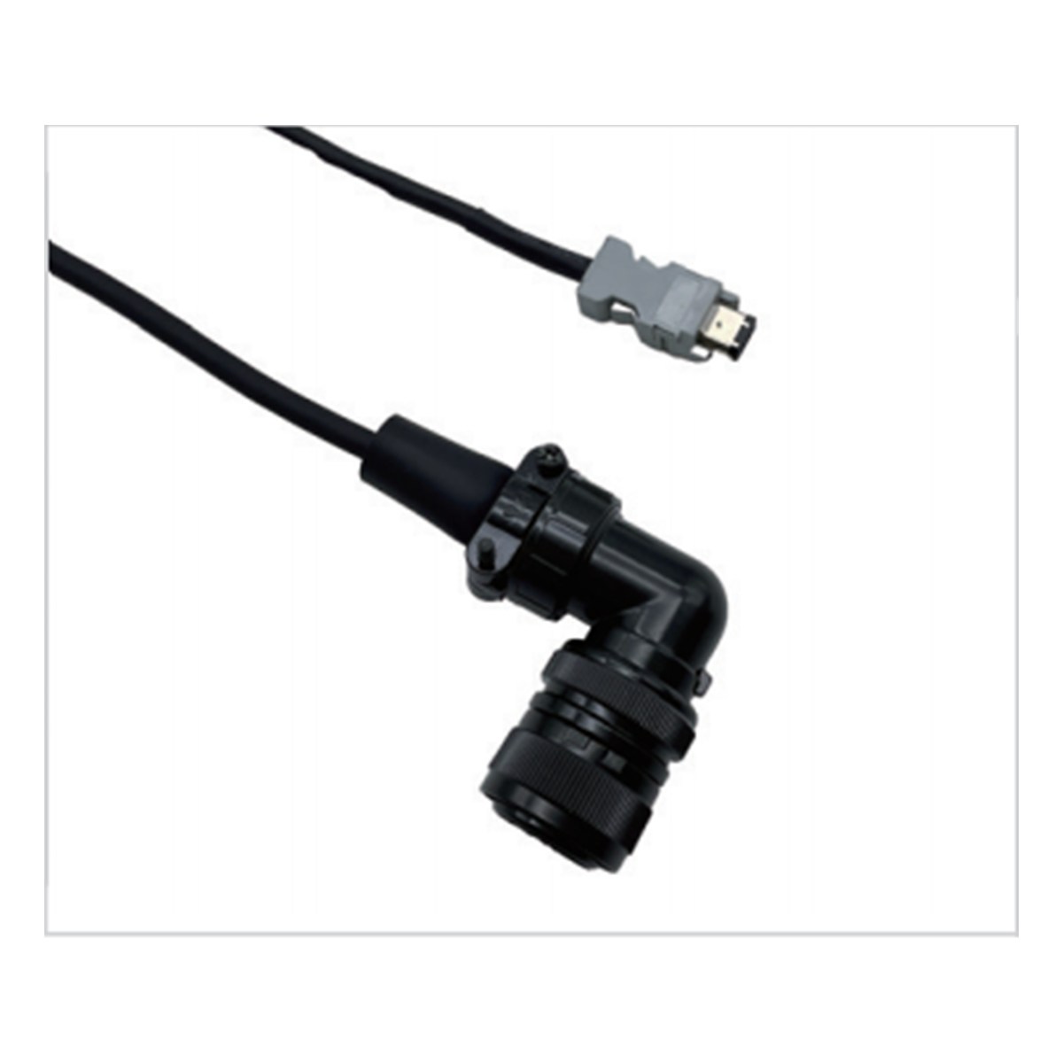 Panasonic-compatible MFCA0-0EPD encoder harness with right-angle circular connector