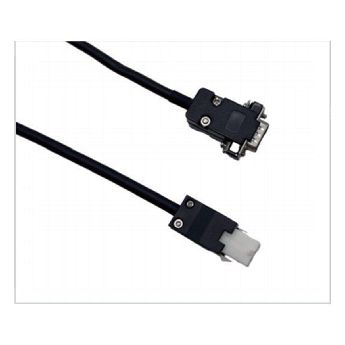 Chuanhui-compatible S6-L-P00 encoder cable with rectangular connectors