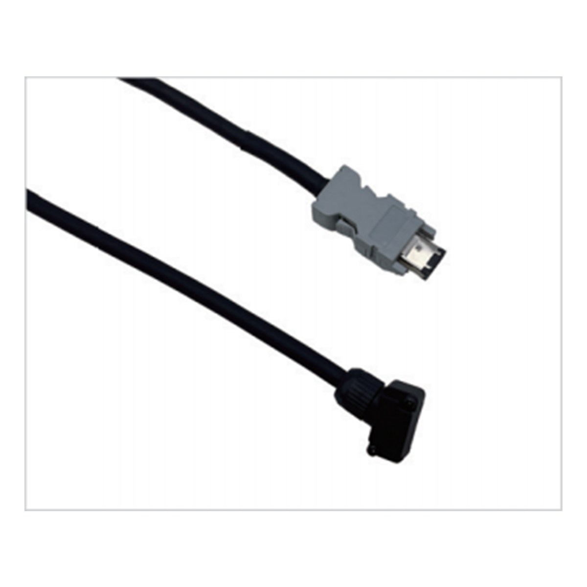 Chuanhui-compatible S6-L-P114 encoder cable with right-angle black connector